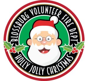 Blossburg Volunteer Fire Department - Holly Jolly Christmas Logo